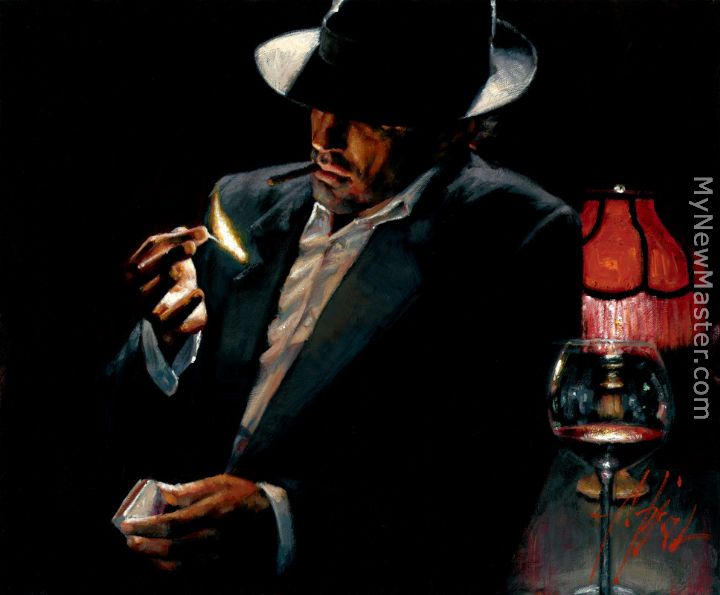 Man lighting Cigarette II